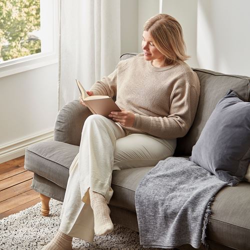 IKEA - STOCKSUND, 3'lü kanepe, nolhaga gri-bej