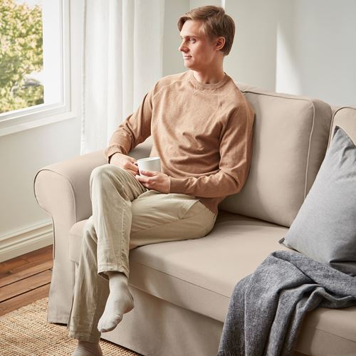 IKEA - VRETSTORP, 3'lü yataklı kanepe, hallarp bej