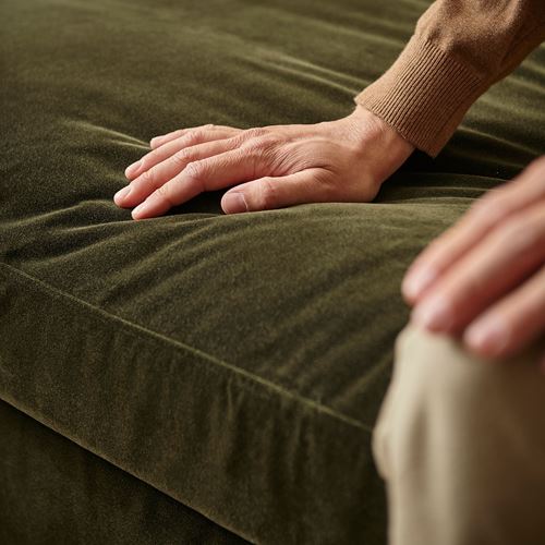 IKEA - FARLÖV, 3'lü kanepe, djuparp koyu zeytin yeşili