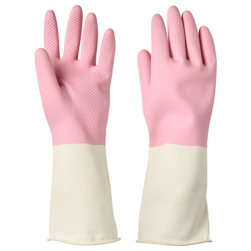 IKEA - RINNIG, cleaning gloves, pink, S