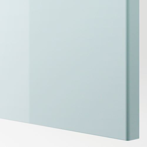 IKEA - FARDAL, wardrobe door, high-gloss light grey-blue, 50x229 cm