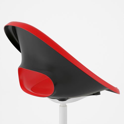 IKEA - ELDBERGET, office chair seat shell, red