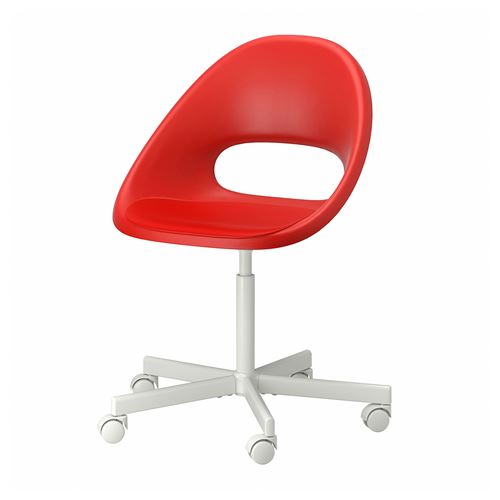 IKEA - ELDBERGET, office chair seat shell, red
