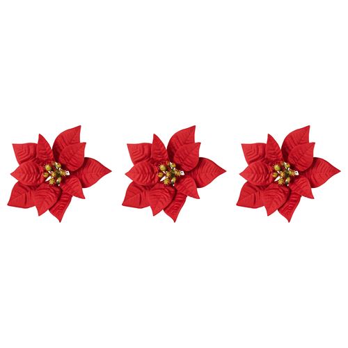 IKEA - VINTERFINT, decoration, poinsettia-red, 11 cm