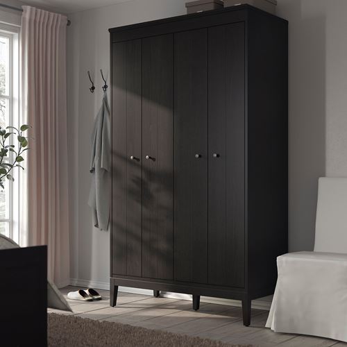 IKEA - IDANAS, wardrobe, blackbrown, 121x211 cm