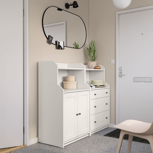 IKEA - HAUGA, console, white, 139x46x116 cm