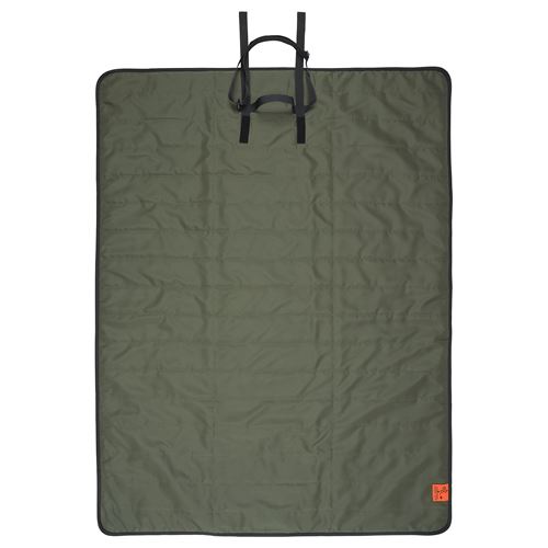 IKEA - FJALLMOTT, picnic blanket, deep green/black, 130x170 cm