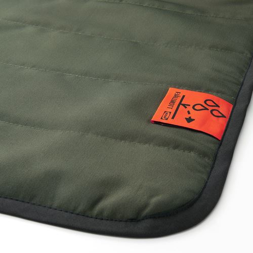 IKEA - FJALLMOTT, picnic blanket, deep green/black, 130x170 cm