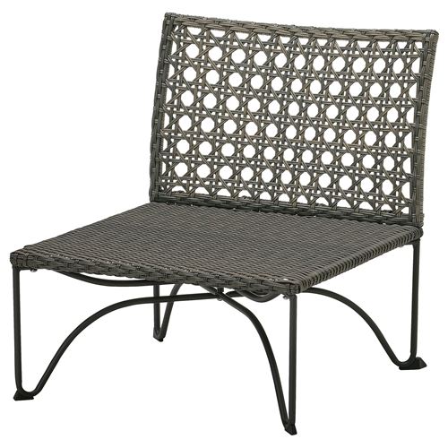 IKEA - JUTHOLMEN, garden armchair, dark grey