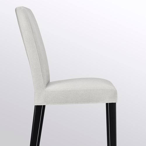 IKEA - BERGMUND, upholstered wooden chair, black-orrsta light grey