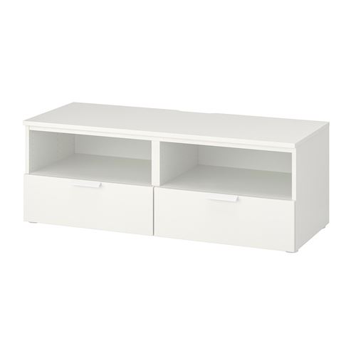 IKEA - PLATSA, tv bench, white, 120x44x44 cm