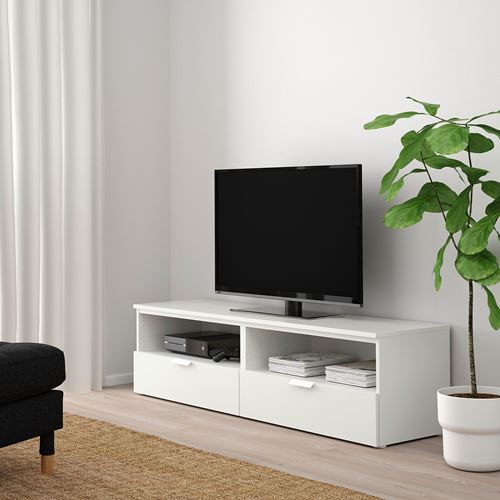 IKEA - PLATSA, tv bench, white, 160x44x44 cm