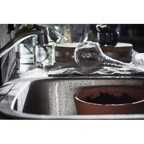IKEA - GRILLSKAR, dış mekan lavabo dolabı, paslanmaz çelik-siyah, 86x61 cm