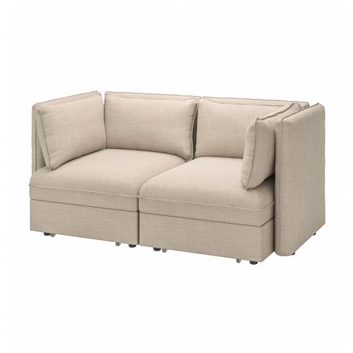 IKEA - VALLENTUNA, 2-seat sofa-bed, hillared beige