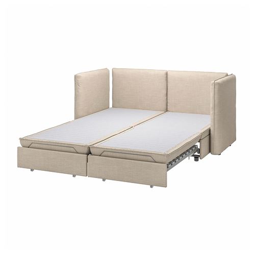 IKEA - VALLENTUNA, 2-seat sofa-bed, hillared beige