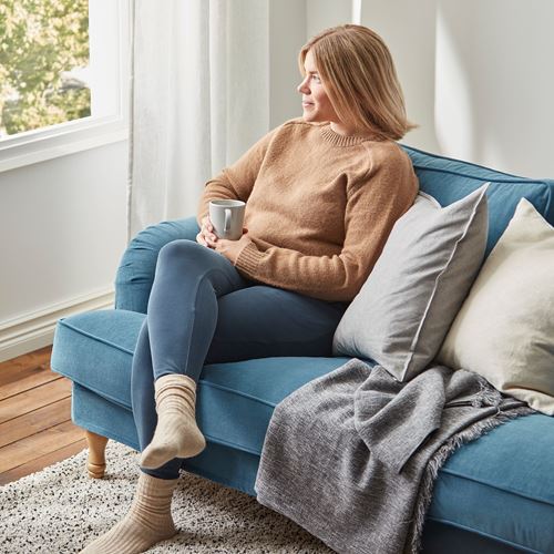 IKEA - STOCKSUND, 2'li kanepe, ljungen mavi