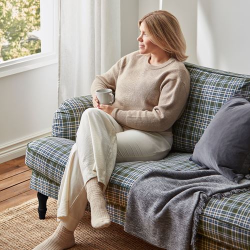 IKEA - STOCKSUND, 2'li kanepe, segersta çok renkli