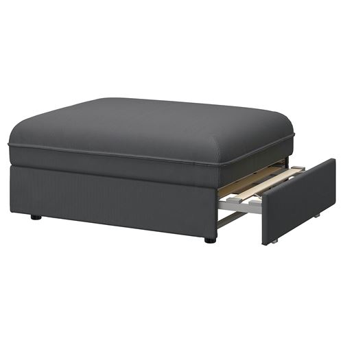 IKEA - VALLENTUNA, seating unit with bed, kelinge anthracite