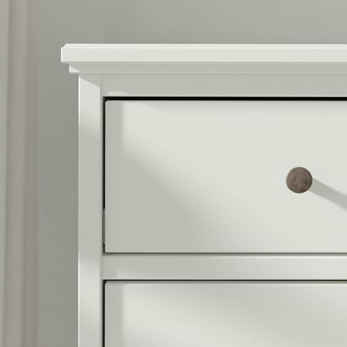 IKEA - IDANAS, chest of 6 drawers, white, 162x95 cm