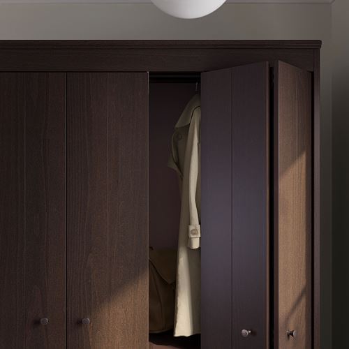 IKEA - IDANAS, wardrobe, blackbrown, 180x59x211 cm