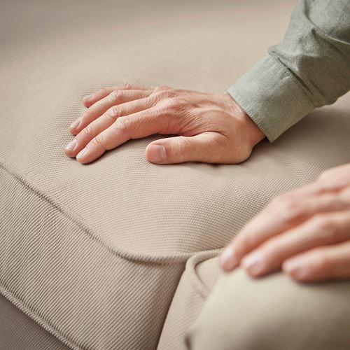 IKEA - EKTORP, 3-seat sofa with chaise longue, hallarp beige