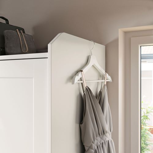 IKEA - HAUGA, sliding wardrobe, white, 118x55x199 cm