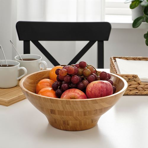 IKEA - GRONSAKER, serving bowl, bamboo, 28 cm