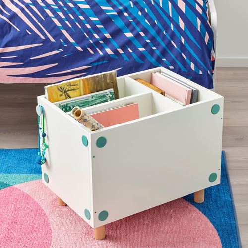 IKEA - SMUSSLA, children's nightstand, white