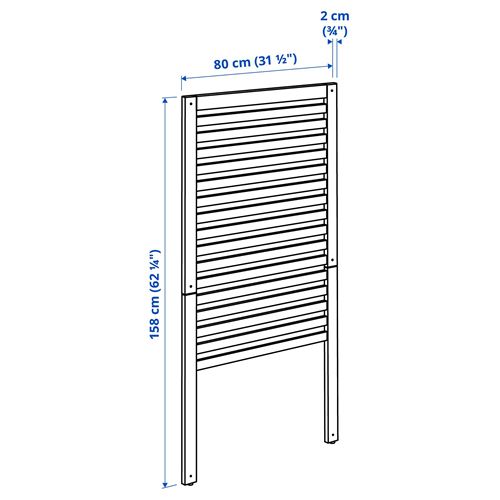 IKEA - APPLARÖ, duvar paneli, kahverengi, 80x158 cm