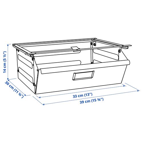 IKEA - IVAR, drawer, white, 39x30x14 cm