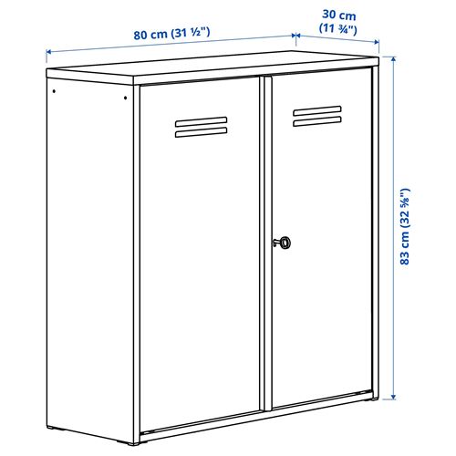 IKEA - IVAR, cabinet with door, white, 80x83 cm