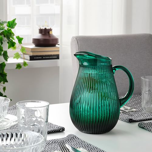 IKEA - SALLSKAPLIG, jug, green, 2 l