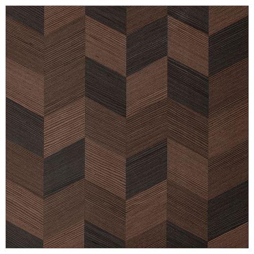 IKEA - HASSLARP, door, brown-patterned, 60x60 cm