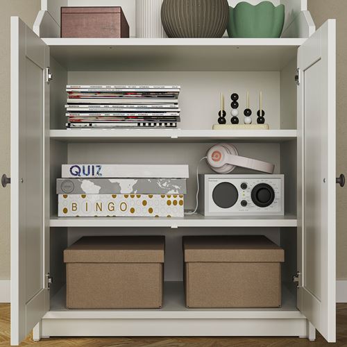 IKEA - HAUGA, console, white, 244x46x116 cm