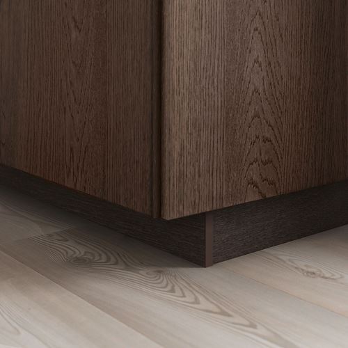 IKEA - SINARP, süpürgelik, kahverengi-ahşap görünümlü, 220x8 cm