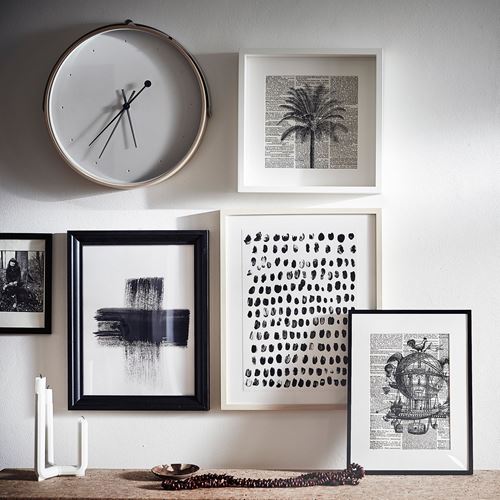 IKEA - ROTBLÖTA, duvar saati, açık gri, 42 cm