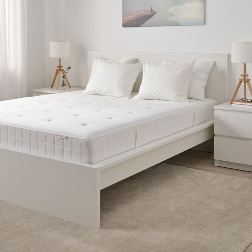 IKEA - HYLLESTAD, double bed mattress, white, 140x200 cm
