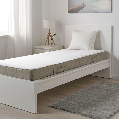 IKEA - HAMARVIK, single bed mattress, dark beige, 90x200 cm
