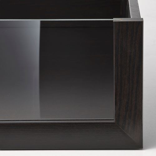 IKEA - KOMPLEMENT, cam panelli çekmece, venge, 100x58 cm