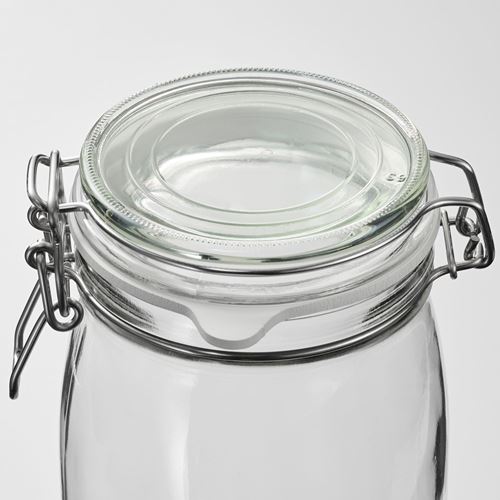 IKEA - KORKEN, glass jar with lid, glass, 2 l