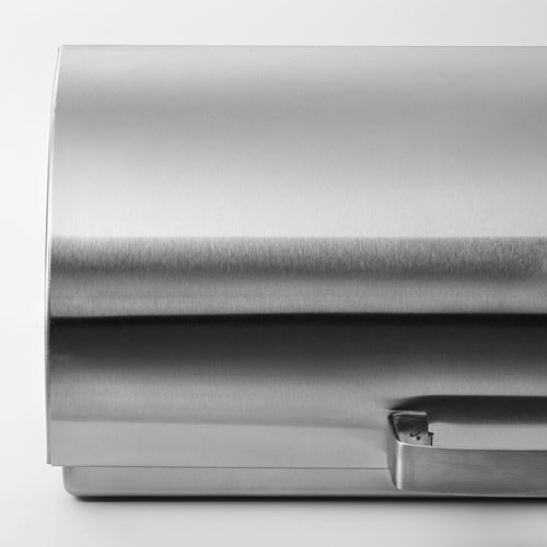 IKEA - ORDNING, bread bin, stainless steel, 39x25x15 cm