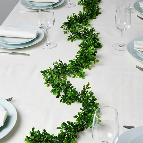 IKEA - VINTERFINT, artificial wreath, green, 3 m