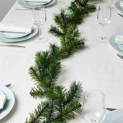 IKEA - VINTERFINT, artificial wreath, green, 3 m