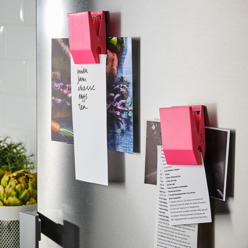 IKEA - TOTEBO, mıknatıslı klips, pembe