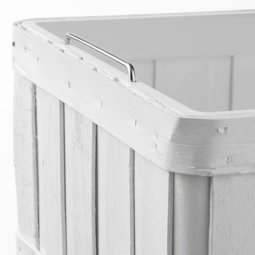 IKEA - BRANKIS, sepet, beyaz, 36x27x13 cm