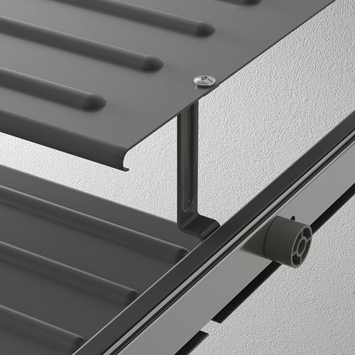 IKEA - KOMPLEMENT, pull-out tray with rail, dark grey, 100x58 cm