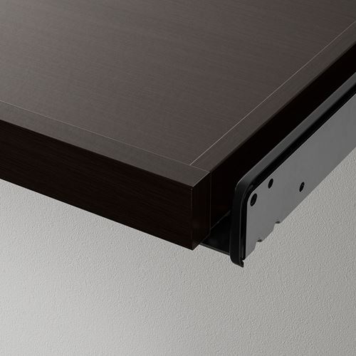 IKEA - KOMPLEMENT, bölmeli sürgülü raf, venge-açık gri, 50x35 cm