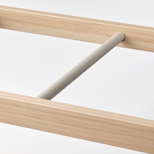 IKEA - KOMPLEMENT, clothes rail, white stained oak effect, 75x35 cm