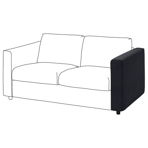 IKEA - VIMLE, sofa armrest, saxemara blue/black