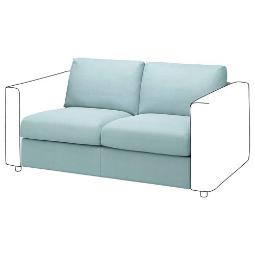 IKEA - VIMLE, cover for 2-seat section, saxemara light blue